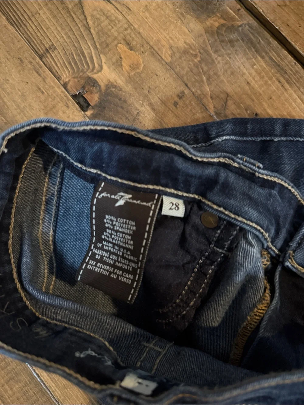 7 For All Mankind Dark Wash Skinny Jeans